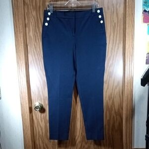 Navy Blue Women's Pants, Nautical Office, Professional, Church,